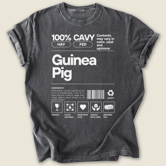 100% Guinea Pig T-shirt-Tee-Pepper-Guinea Pig Culture