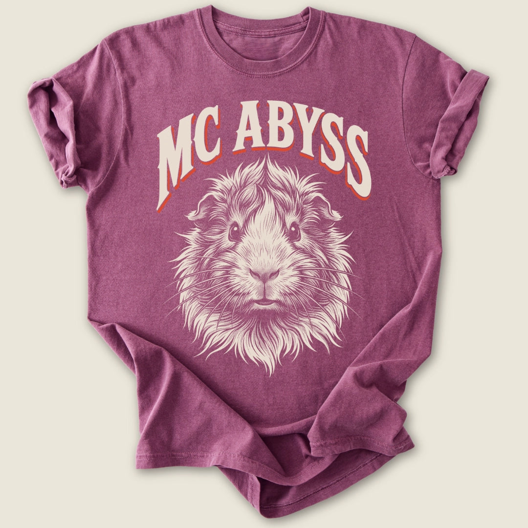 Abyssinian Rockstar T-shirt-Tee-Berry-Guinea Pig Culture