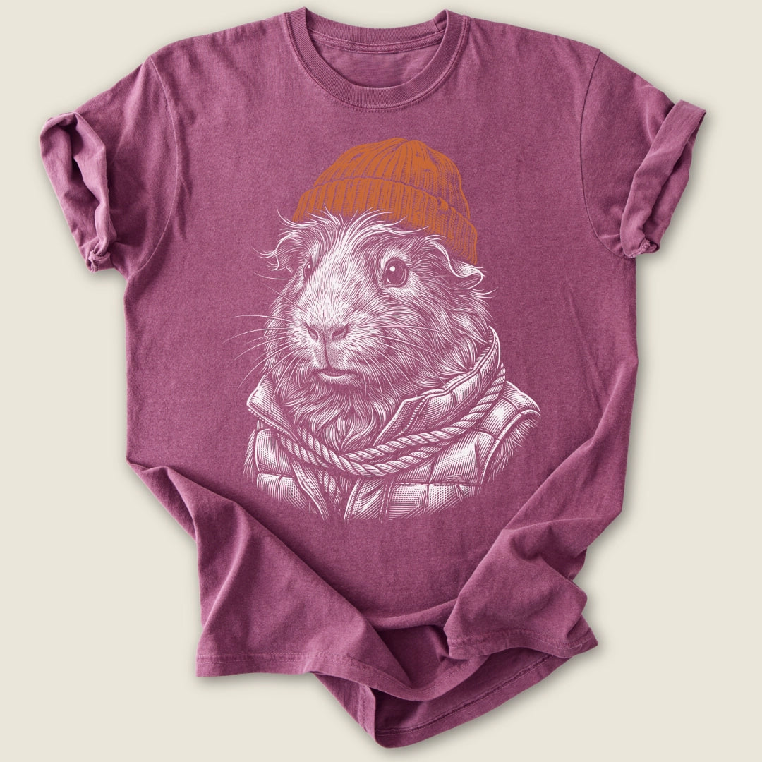 Alpine Piggy T-shirt-Tee-Berry-Guinea Pig Culture