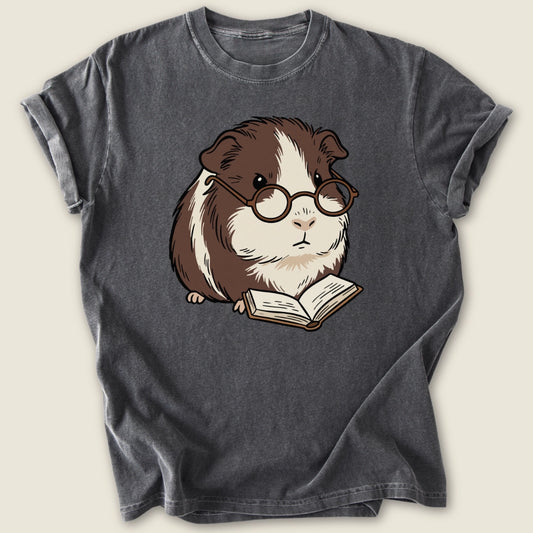 Bookish Pig T-shirt-Tee-Pepper-Guinea Pig Culture