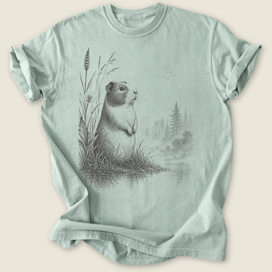 Cavy Scout T-shirt-Tee-Bay-Guinea Pig Culture