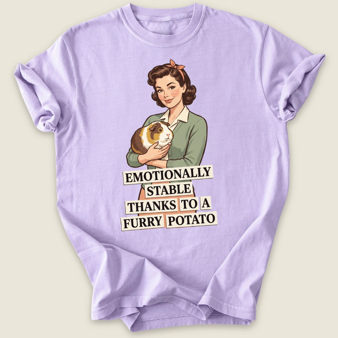 Emotionally Stable T-shirt-Tee-Orchid-Guinea Pig Culture