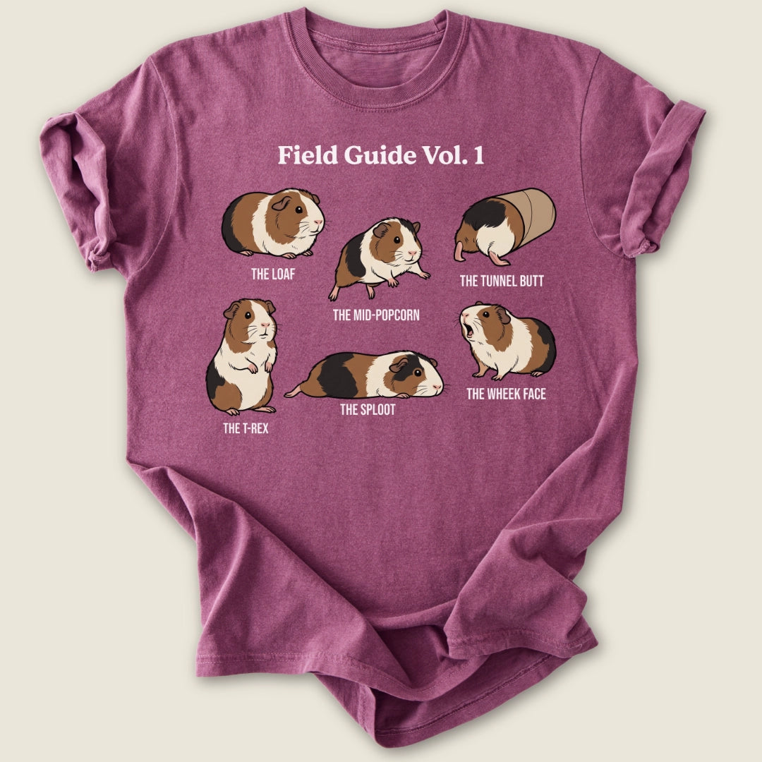 Field Guide Vol. 1 T-shirt-Tee-Berry-Guinea Pig Culture