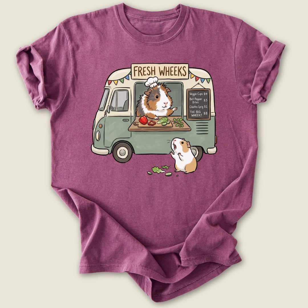 Fresh Wheeks T-shirt-Tee-Berry-Guinea Pig Culture