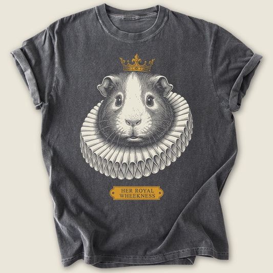 Her Royal Wheekness T-shirt-Tee-Pepper-Guinea Pig Culture