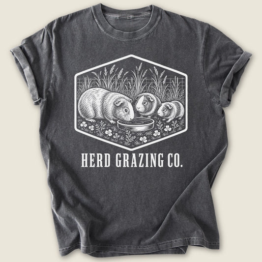 Herd Grazing Co. T-shirt-Tee-Pepper-Guinea Pig Culture