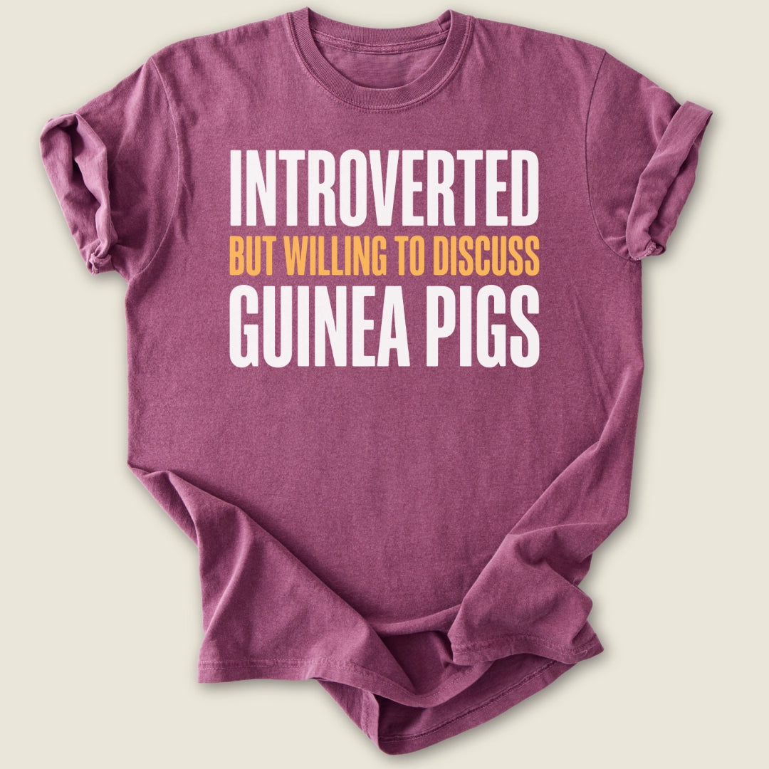 Introverted T-shirt-Tee-Berry-Guinea Pig Culture