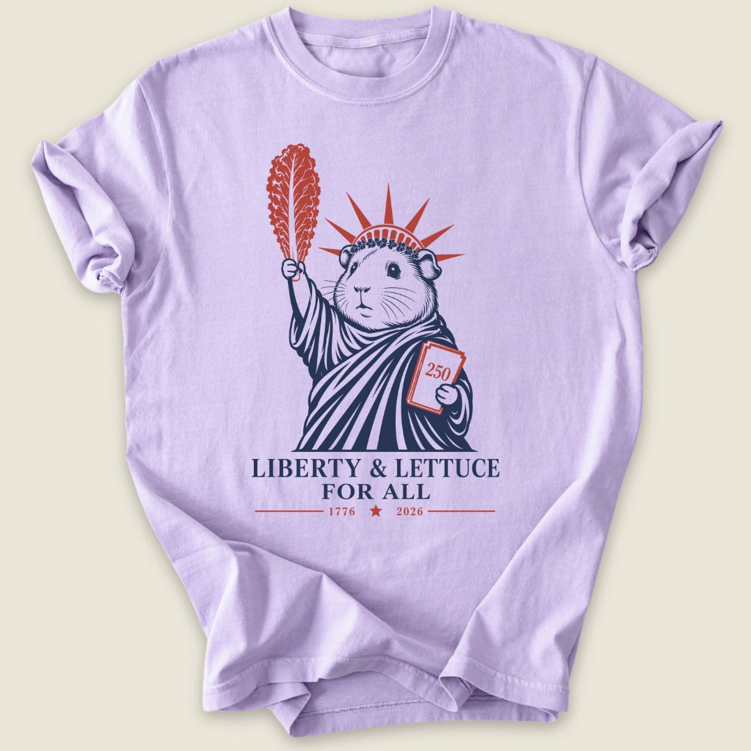 Liberty & Lettuce T-shirt-Tee-Orchid-Guinea Pig Culture