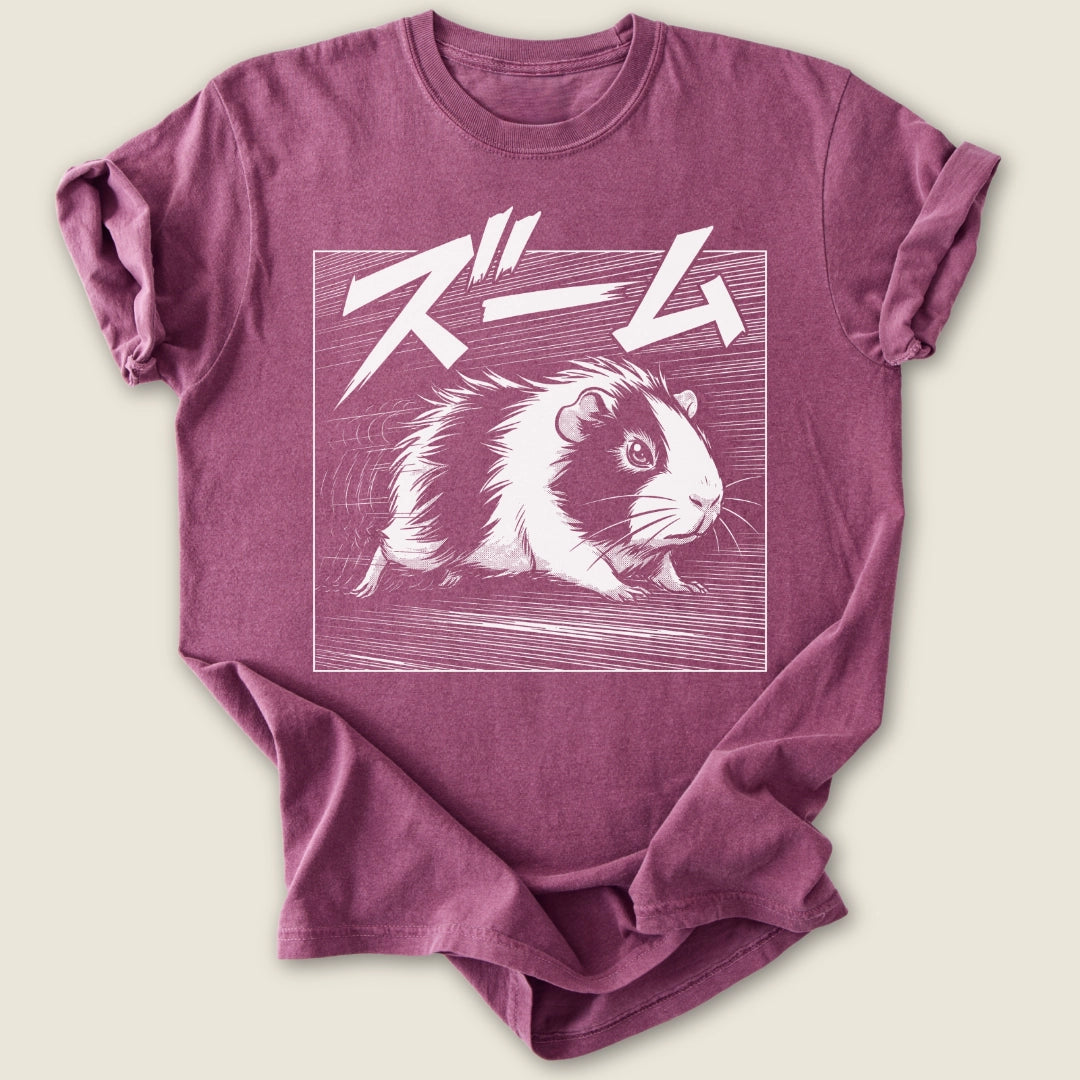 Manga Zoomies T-shirt-Tee-Berry-Guinea Pig Culture