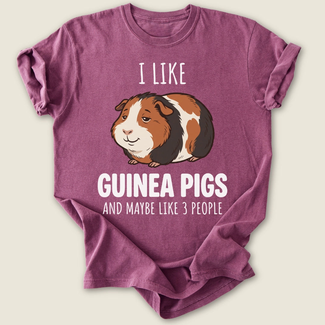 Maybe Like 3 People T-shirt-Tee-Berry-Guinea Pig Culture