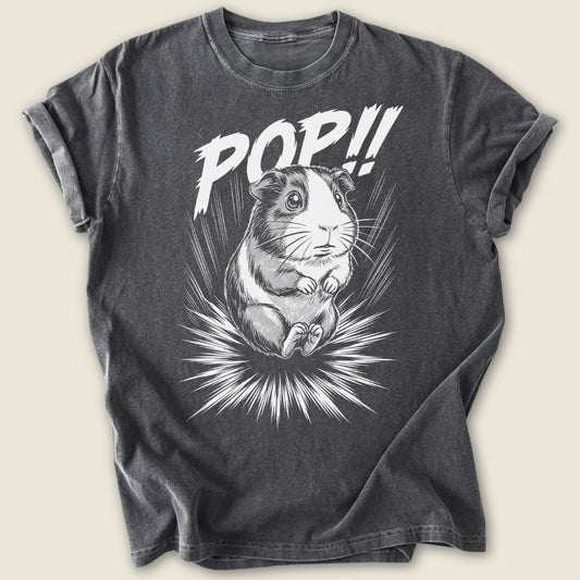 Pop Goes The Piggy T-shirt-Tee-Pepper-Guinea Pig Culture