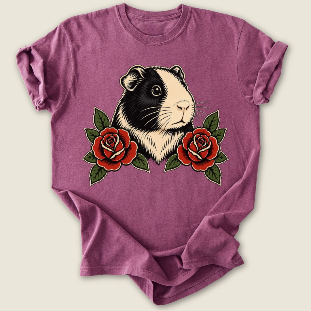 Roses & Rumbles T-shirt-Tee-Berry-Guinea Pig Culture