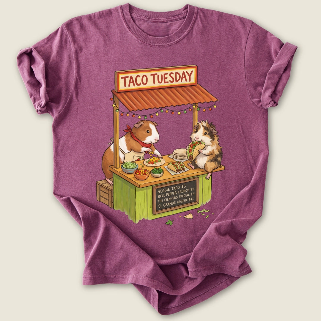 Taco Tuesday T-shirt-Tee-Berry-Guinea Pig Culture