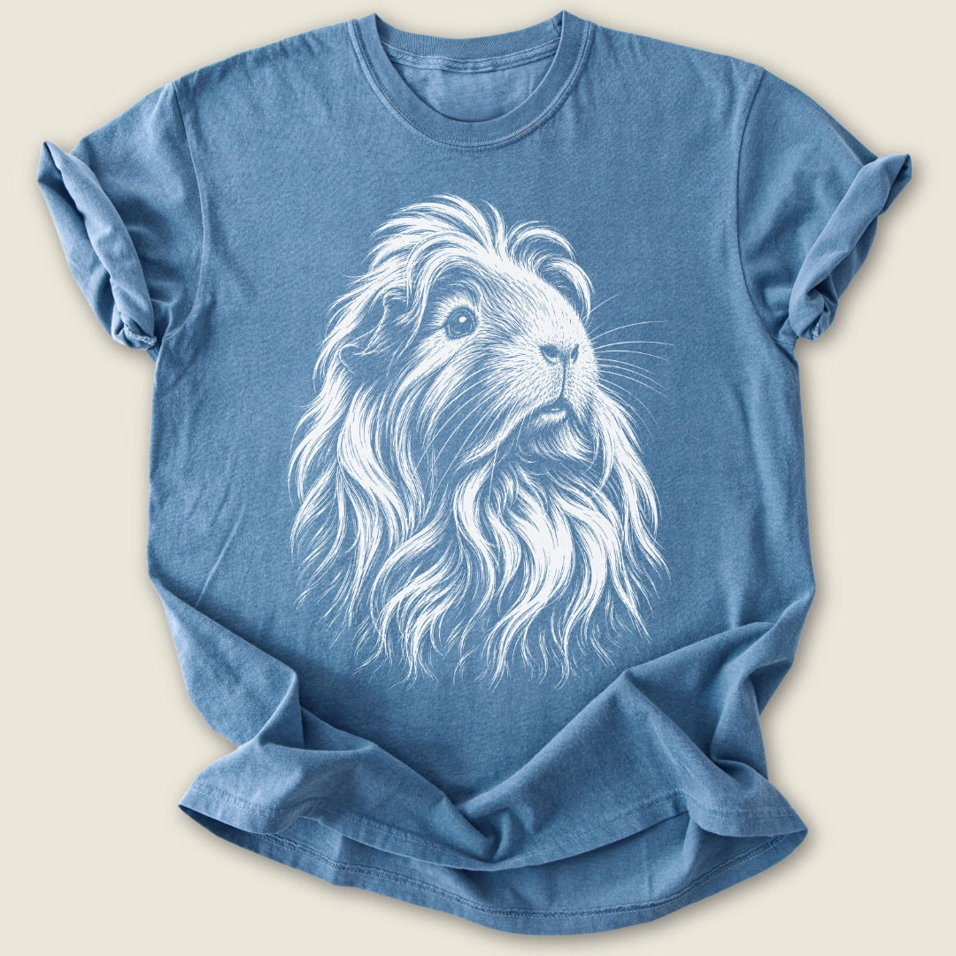 The Grandest Piggy T-shirt-Tee-Blue Jean-Guinea Pig Culture