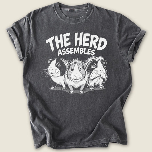 The Herd Assembles T-shirt-Tee-Pepper-Guinea Pig Culture