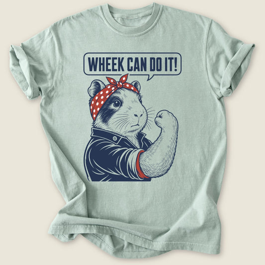Wheek Can Do It T-shirt-Tee-Bay-Guinea Pig Culture