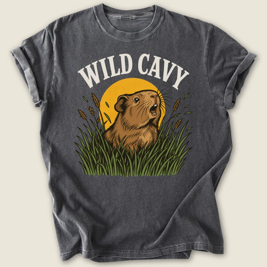 Wild Cavy T-shirt-Tee-Pepper-Guinea Pig Culture