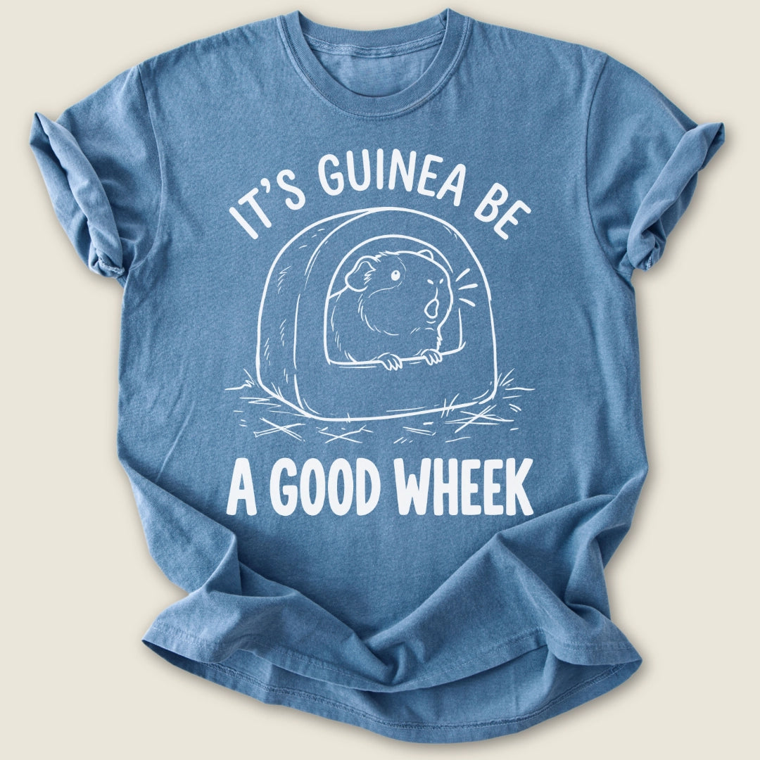A Good Wheek T-shirt-Tee-Blue Jean-Guinea Pig Culture
