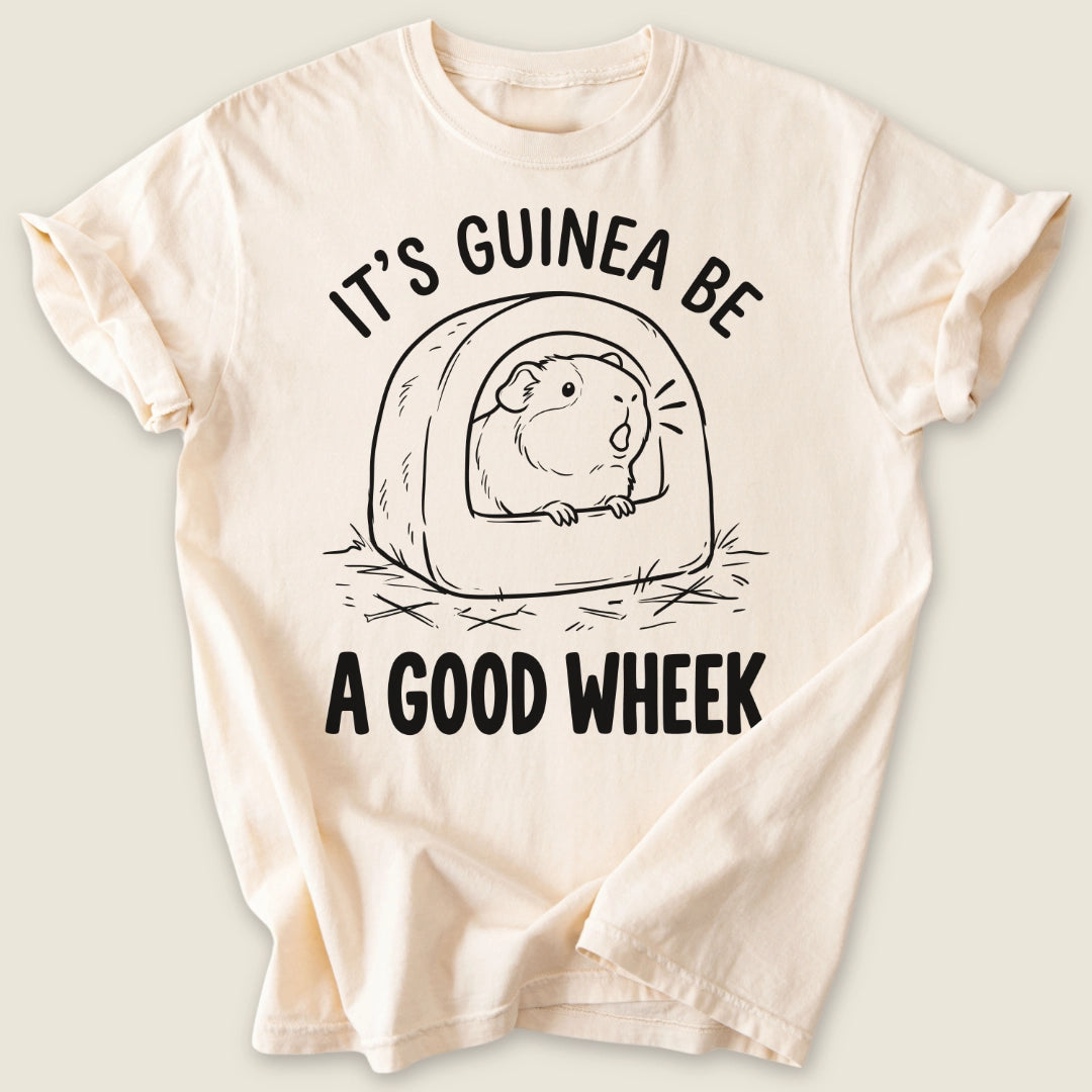 A Good Wheek T-shirt-Tee-Ivory-Guinea Pig Culture