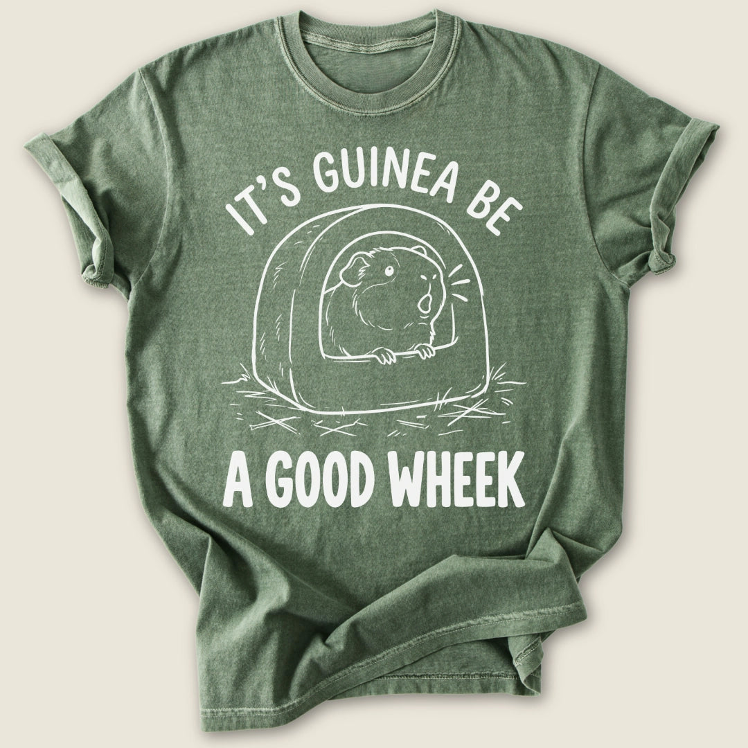A Good Wheek T-shirt-Tee-Moss-Guinea Pig Culture