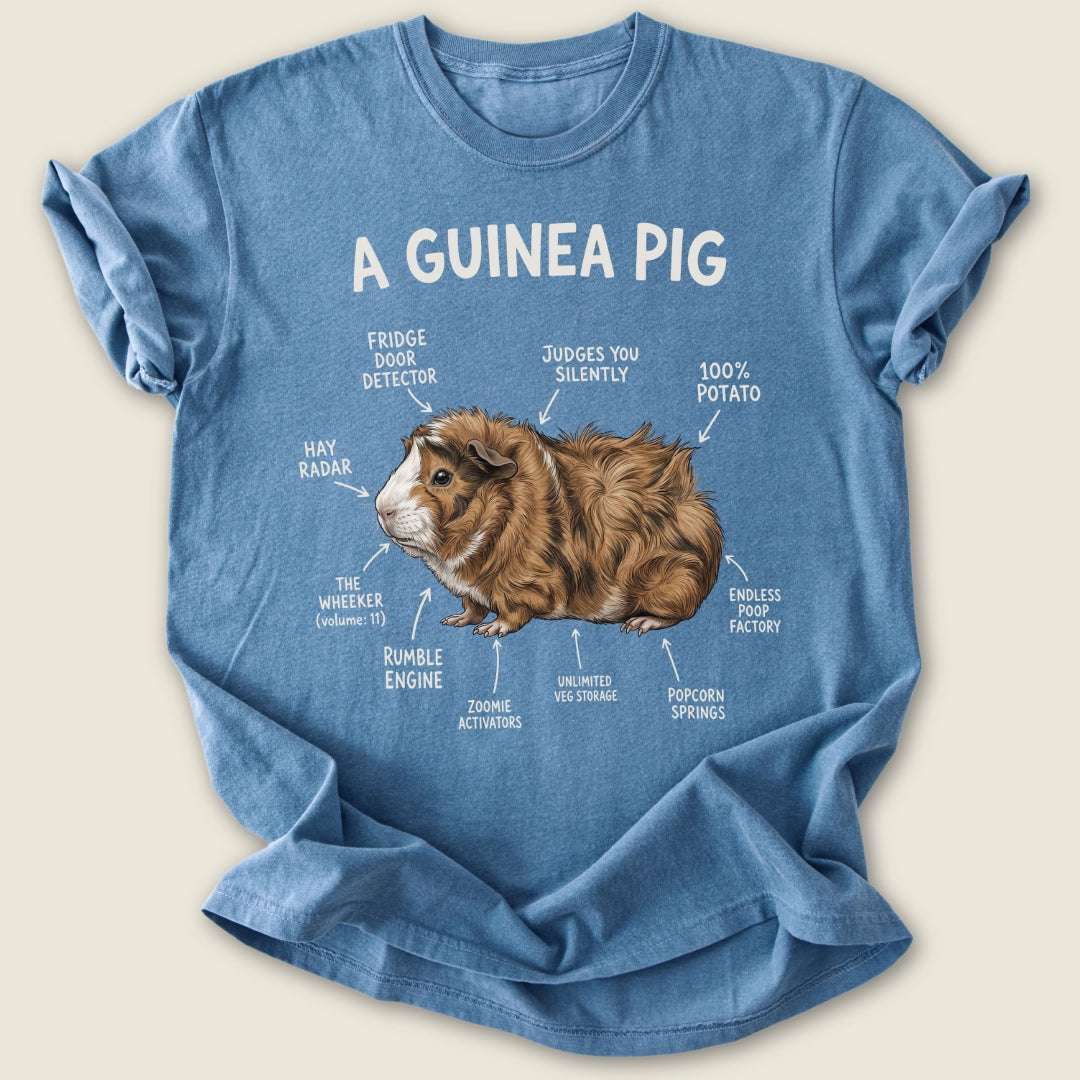 A Guinea Pig T-shirt-Tee-Blue Jean-Guinea Pig Culture