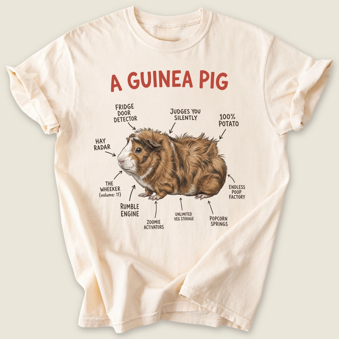 A Guinea Pig T-shirt-Tee-Ivory-Guinea Pig Culture