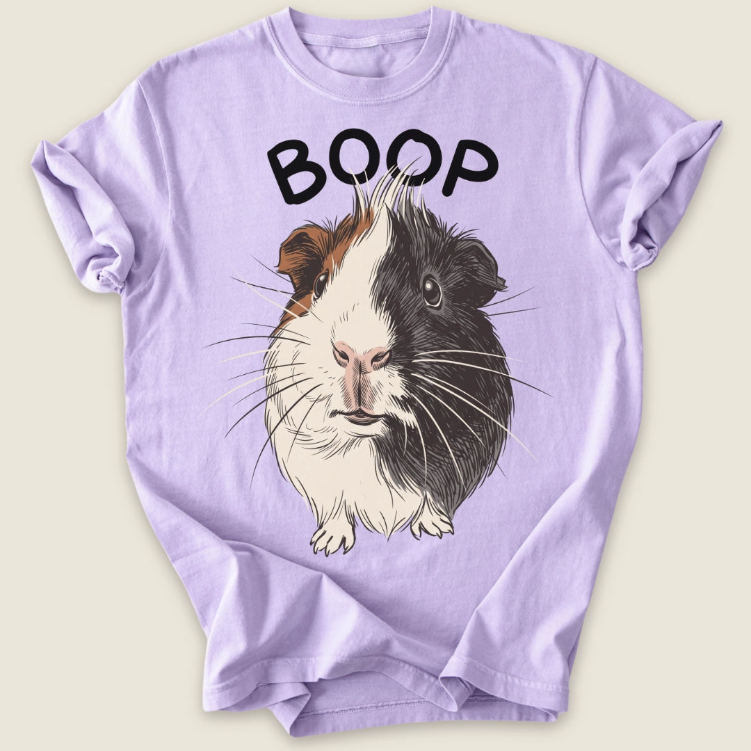 Abyssinian Boop T-shirt-Tee-Orchid-Guinea Pig Culture