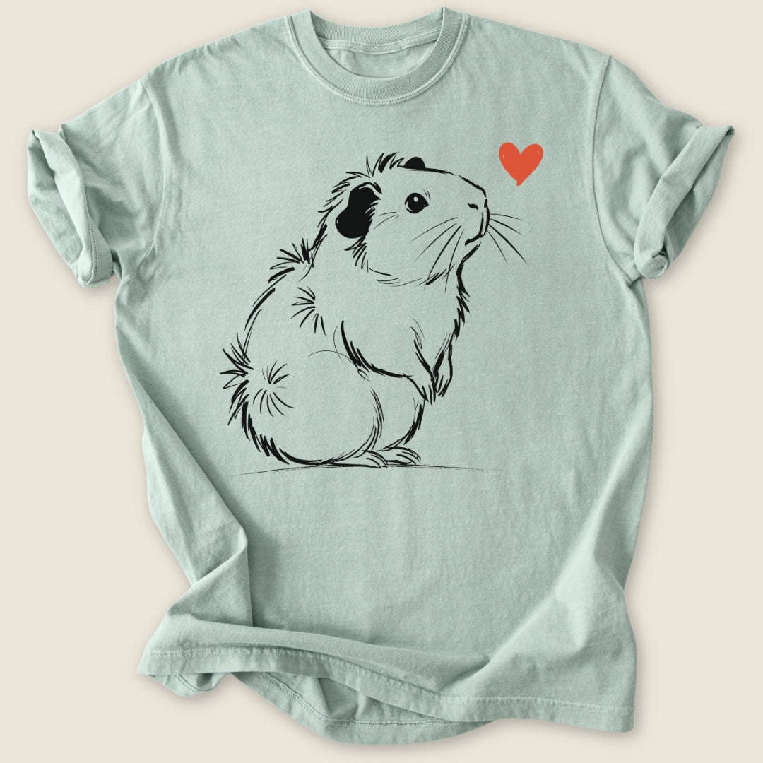 Abyssinian Guinea Ink T-shirt-Tee-Bay-Guinea Pig Culture