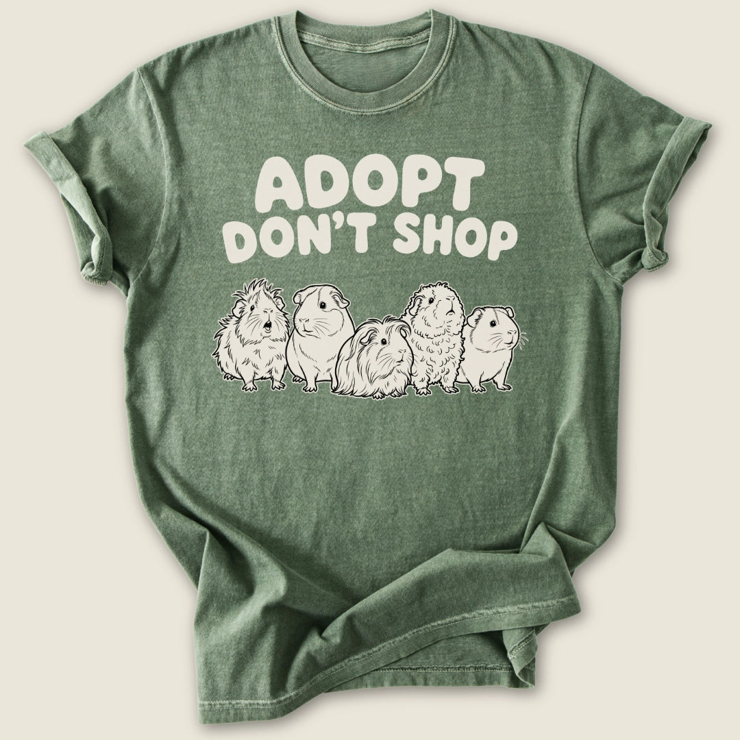Adopt Don't Shop T-shirt-Tee-Moss-Guinea Pig Culture