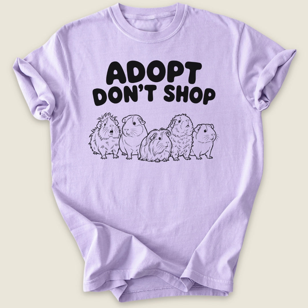 Adopt Don't Shop T-shirt-Tee-Orchid-Guinea Pig Culture
