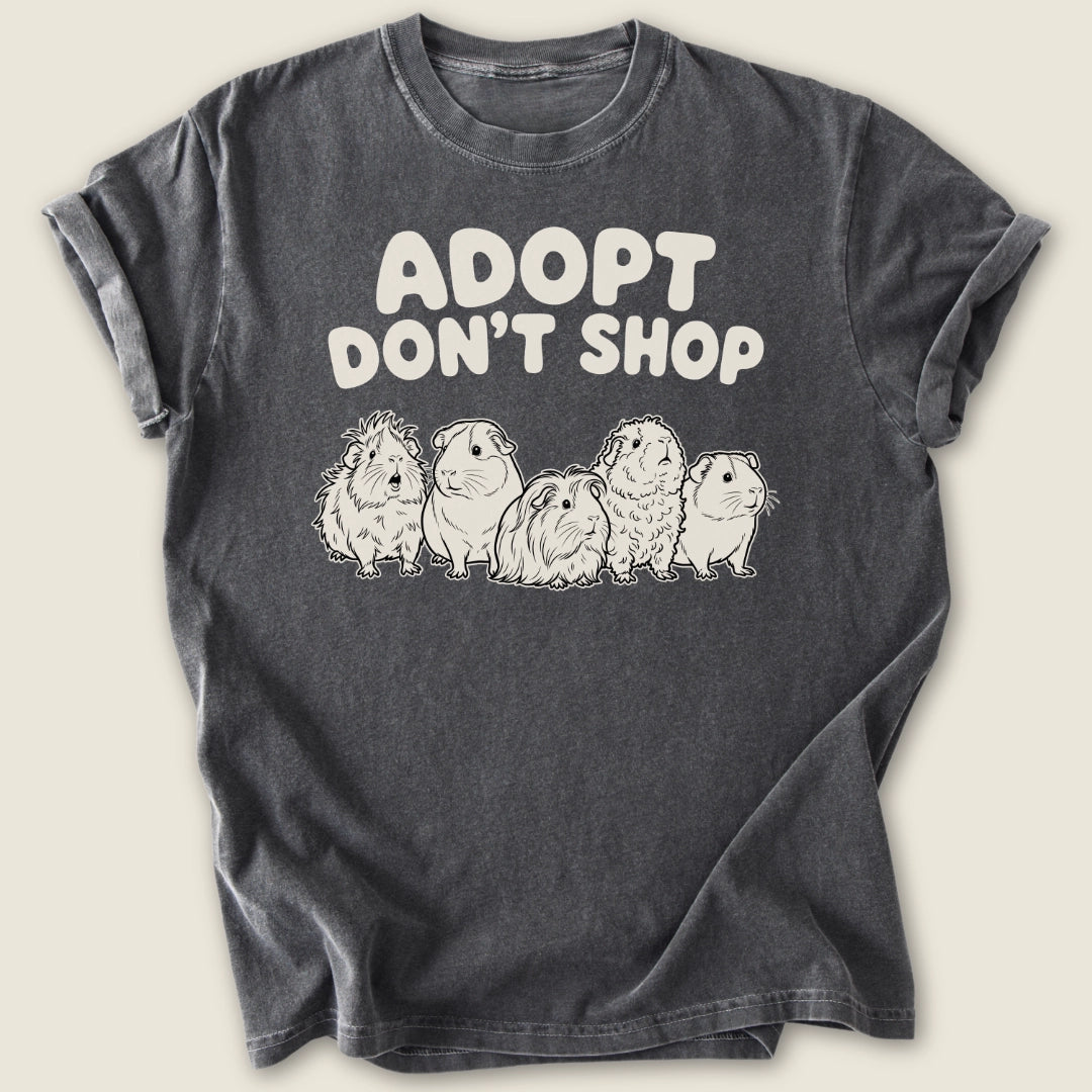 Adopt Don't Shop T-shirt-Tee-Pepper-Guinea Pig Culture