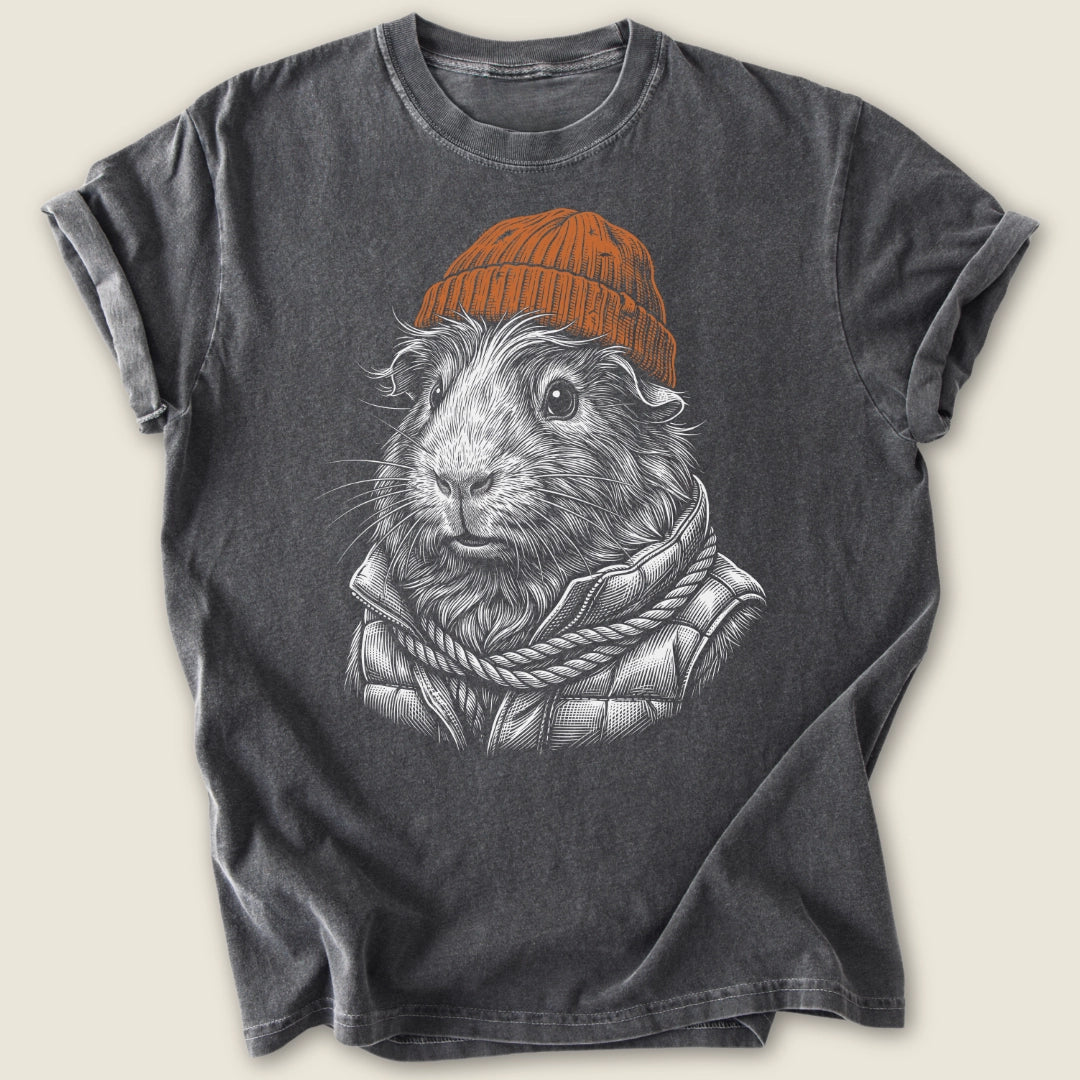 Alpine Piggy T-shirt-Tee-Pepper-Guinea Pig Culture