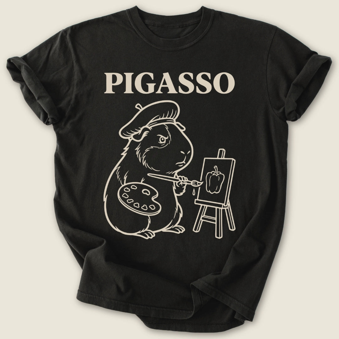 Bell Pepper Artist T-shirt-Tee-Black-Guinea Pig Culture