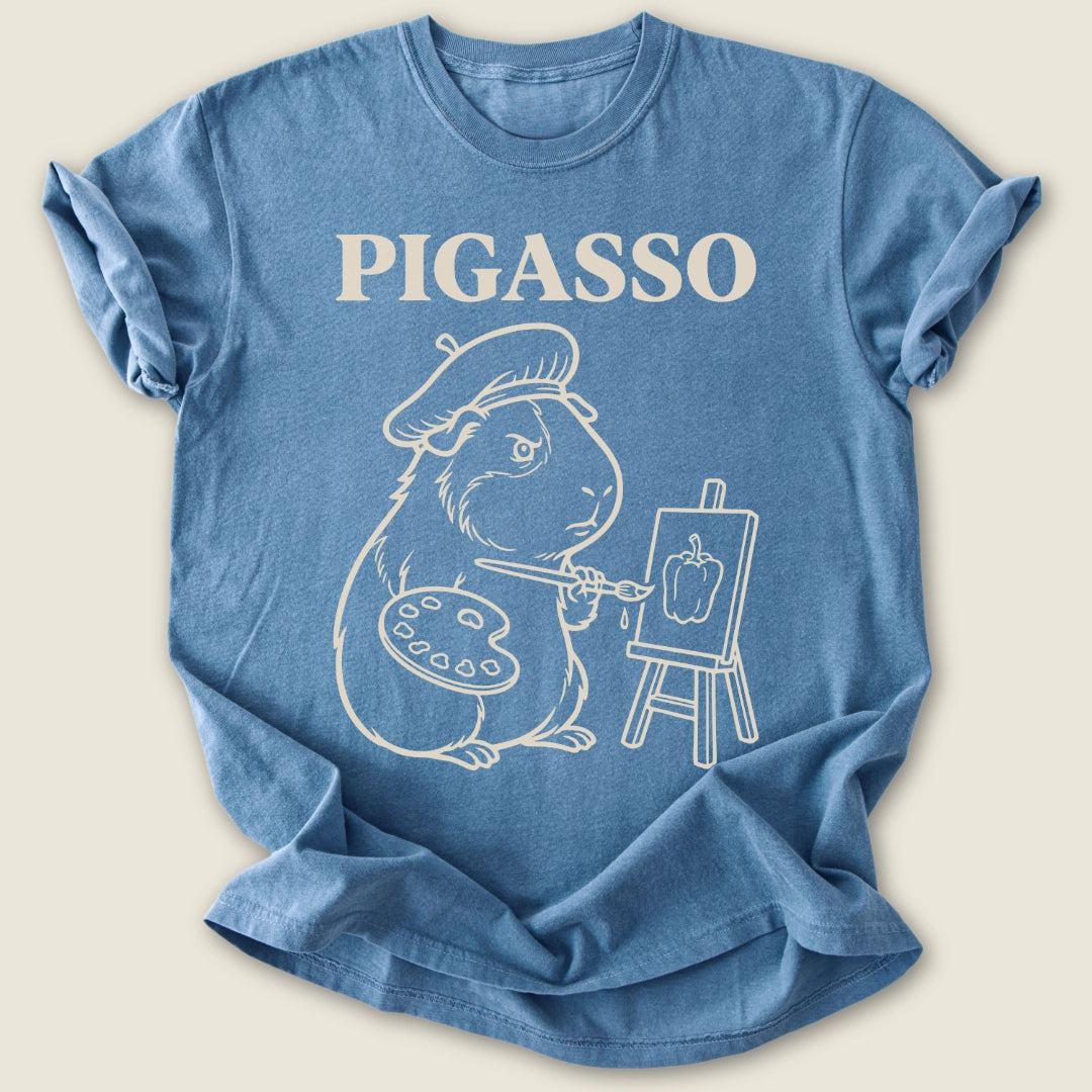 Bell Pepper Artist T-shirt-Tee-Blue Jean-Guinea Pig Culture