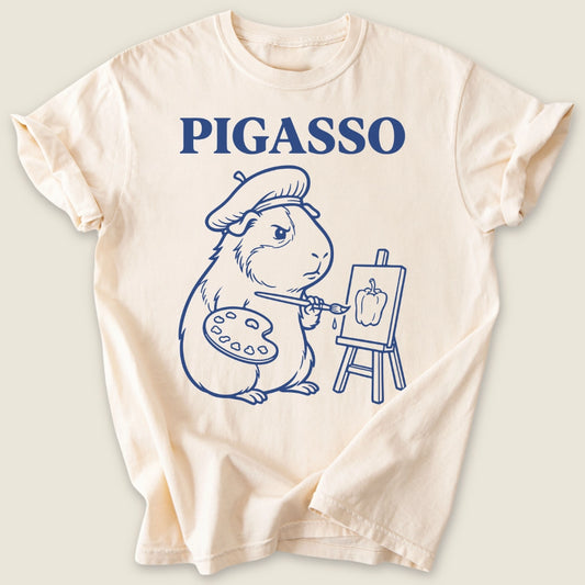 Bell Pepper Artist T-shirt-Tee-Ivory-Guinea Pig Culture