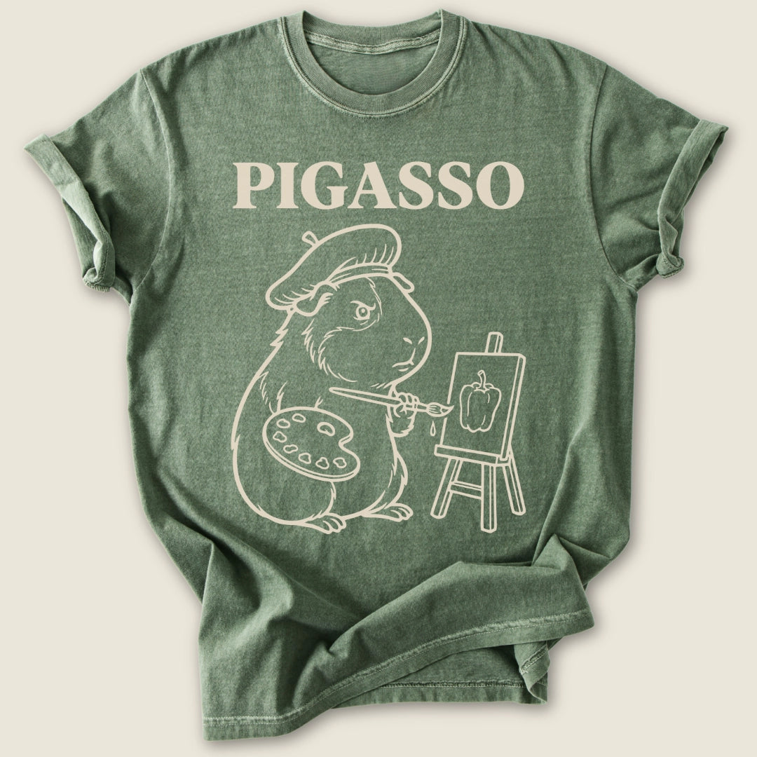 Bell Pepper Artist T-shirt-Tee-Moss-Guinea Pig Culture