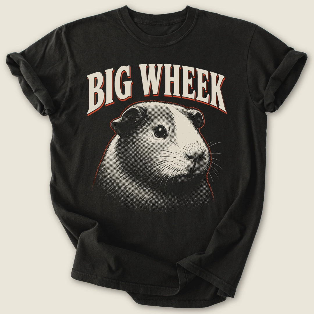 Big Wheek T-shirt-Tee-Black-Guinea Pig Culture