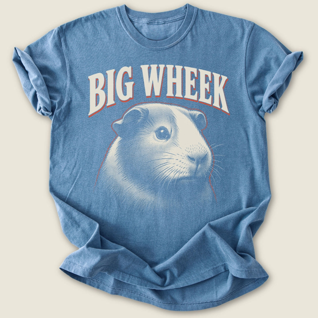 Big Wheek T-shirt-Tee-Blue Jean-Guinea Pig Culture
