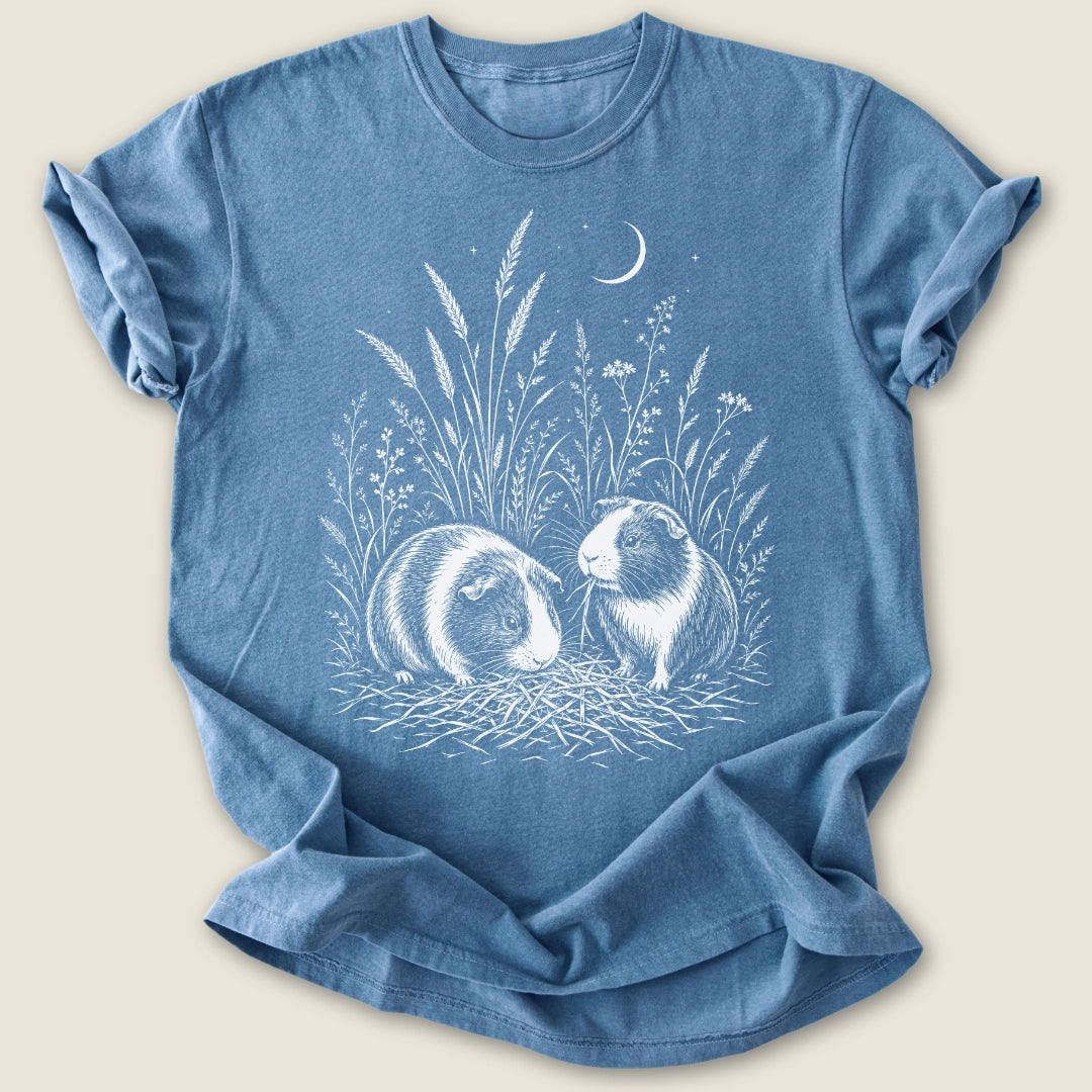 Bonded Pair T-shirt-Tee-Blue Jean-Guinea Pig Culture