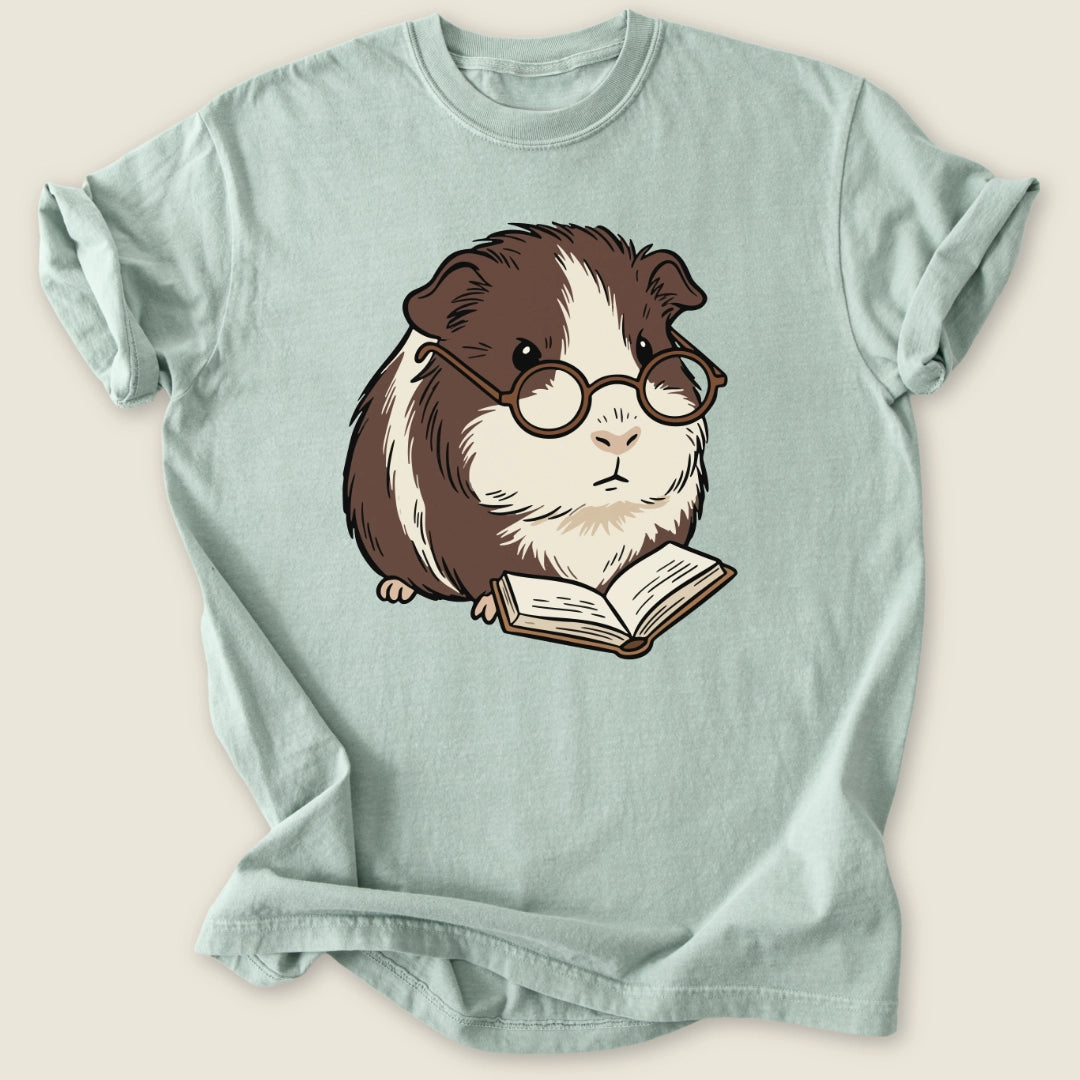 Bookish Pig T-shirt-Tee-Bay-Guinea Pig Culture