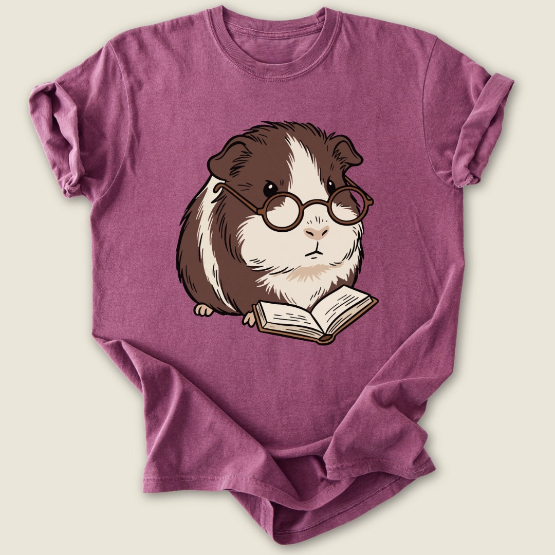 Bookish Pig T-shirt-Tee-Berry-Guinea Pig Culture