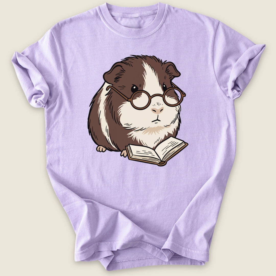 Bookish Pig T-shirt-Tee-Orchid-Guinea Pig Culture