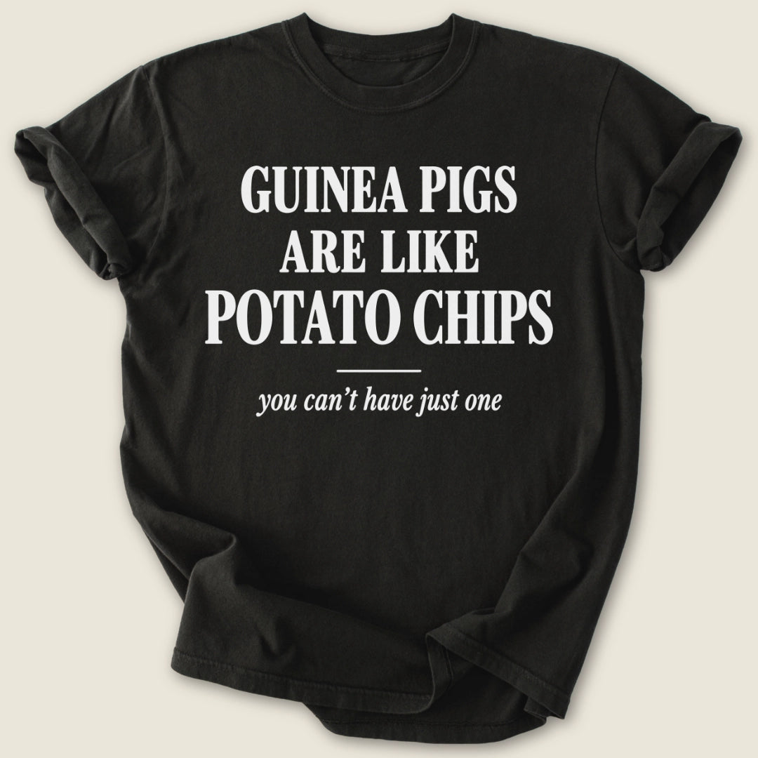 Can't Have Just One T-shirt-Tee-Black-Guinea Pig Culture