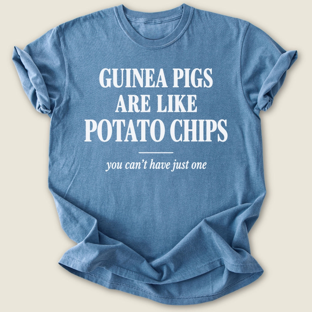 Can't Have Just One T-shirt-Tee-Blue Jean-Guinea Pig Culture