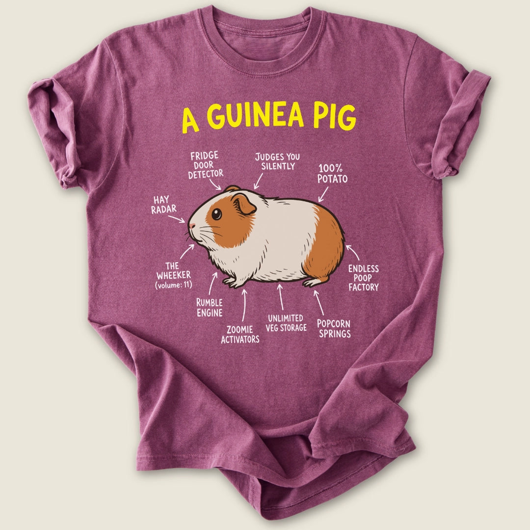 Cavia Porcellus T-shirt-Tee-Berry-Guinea Pig Culture