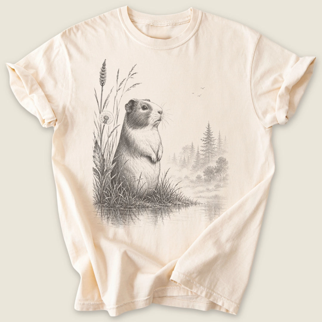Cavy Scout T-shirt-Tee-Ivory-Guinea Pig Culture