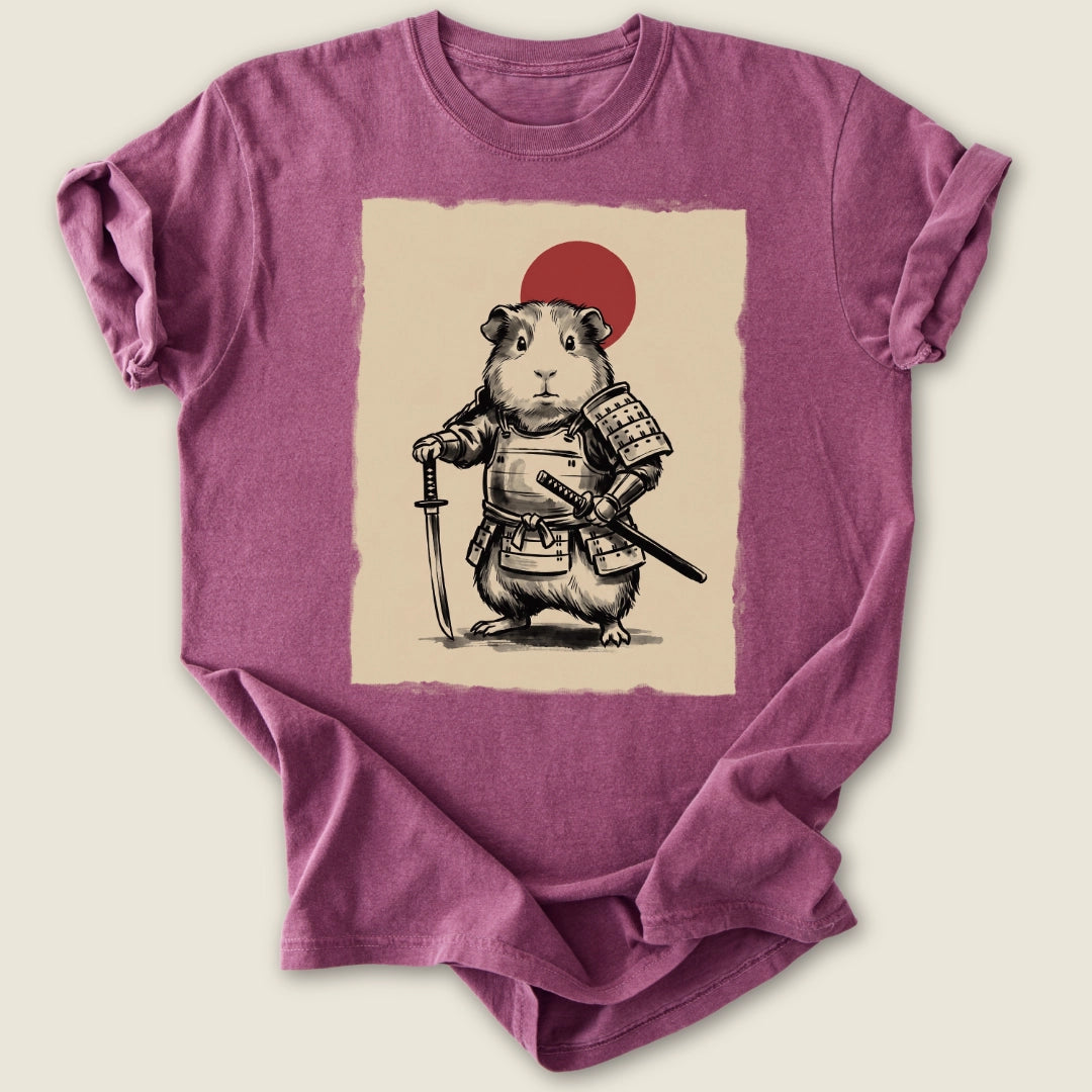 Cavy Warrior T-shirt-Tee-Berry-Guinea Pig Culture