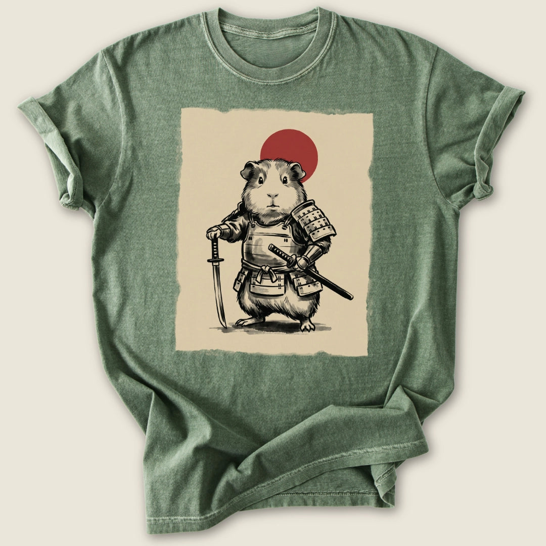 Cavy Warrior T-shirt-Tee-Moss-Guinea Pig Culture