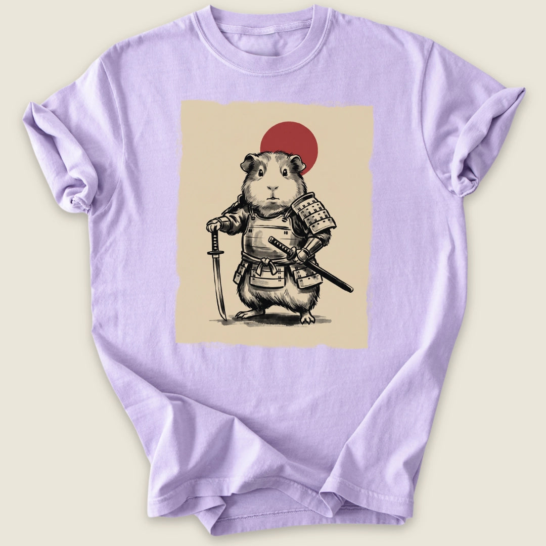 Cavy Warrior T-shirt-Tee-Orchid-Guinea Pig Culture