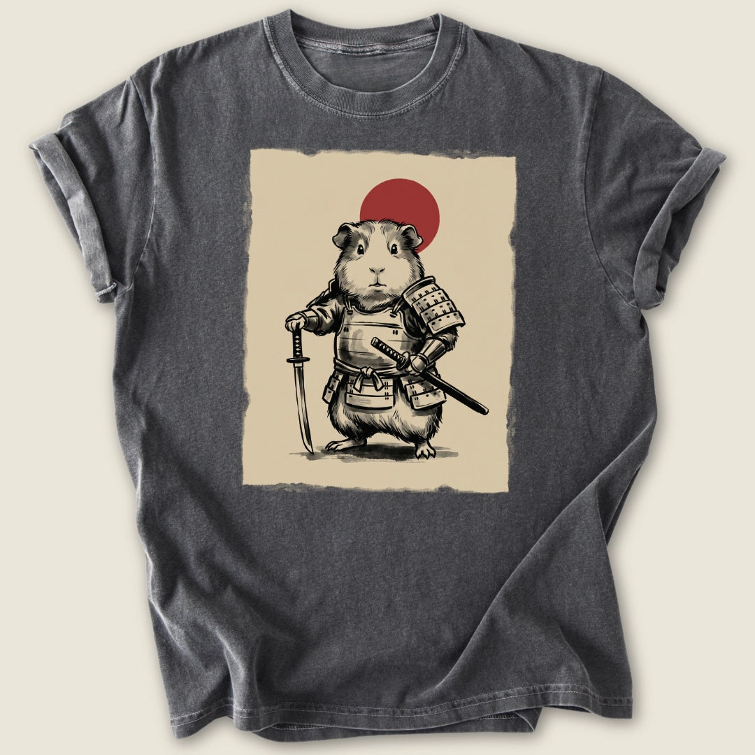 Cavy Warrior T-shirt-Tee-Pepper-Guinea Pig Culture